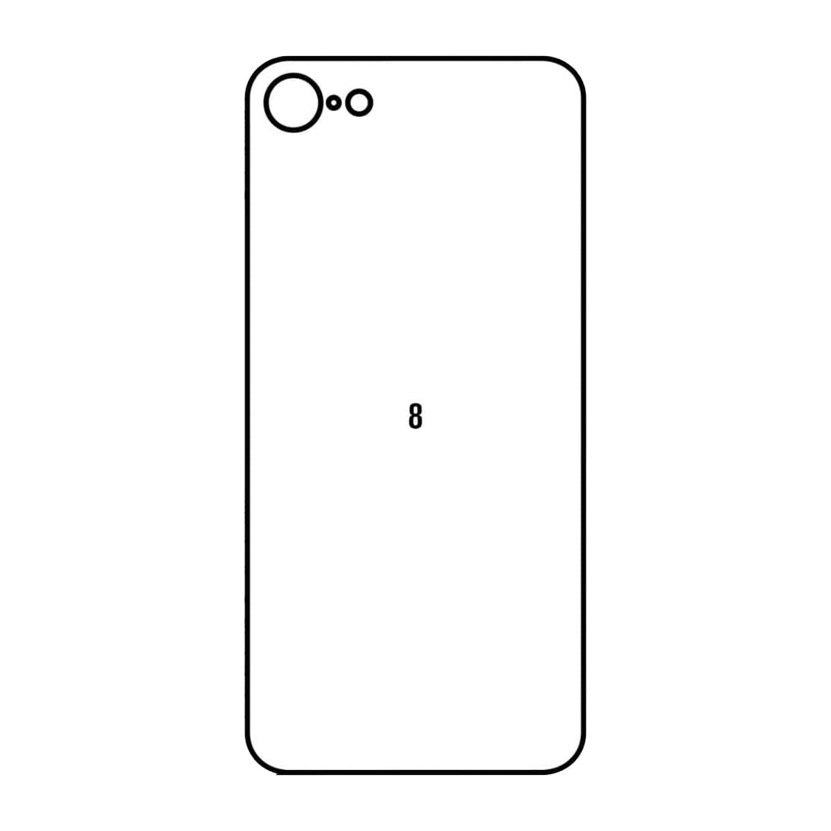Hidrogel Vidrio Trasero iPhone 8/SE2/SE3